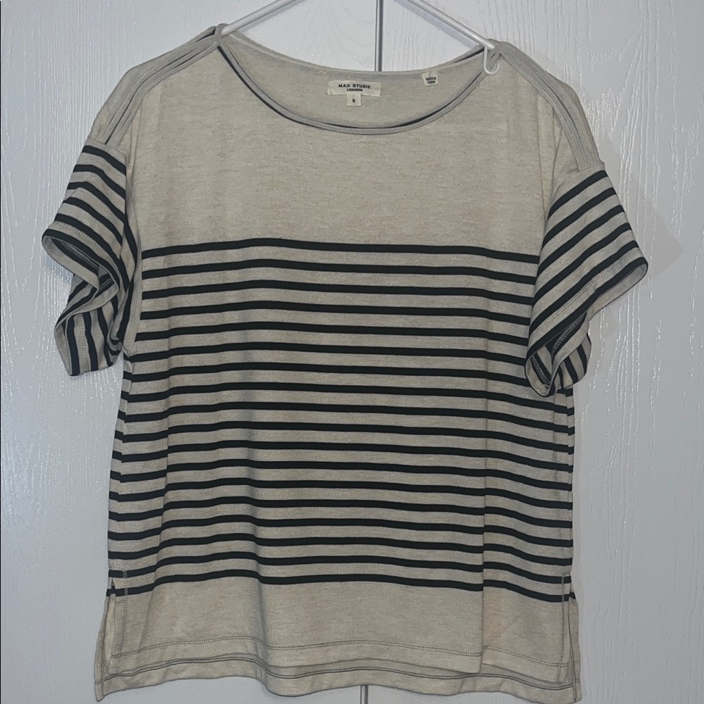 Max Studio Stripe Top - image 1